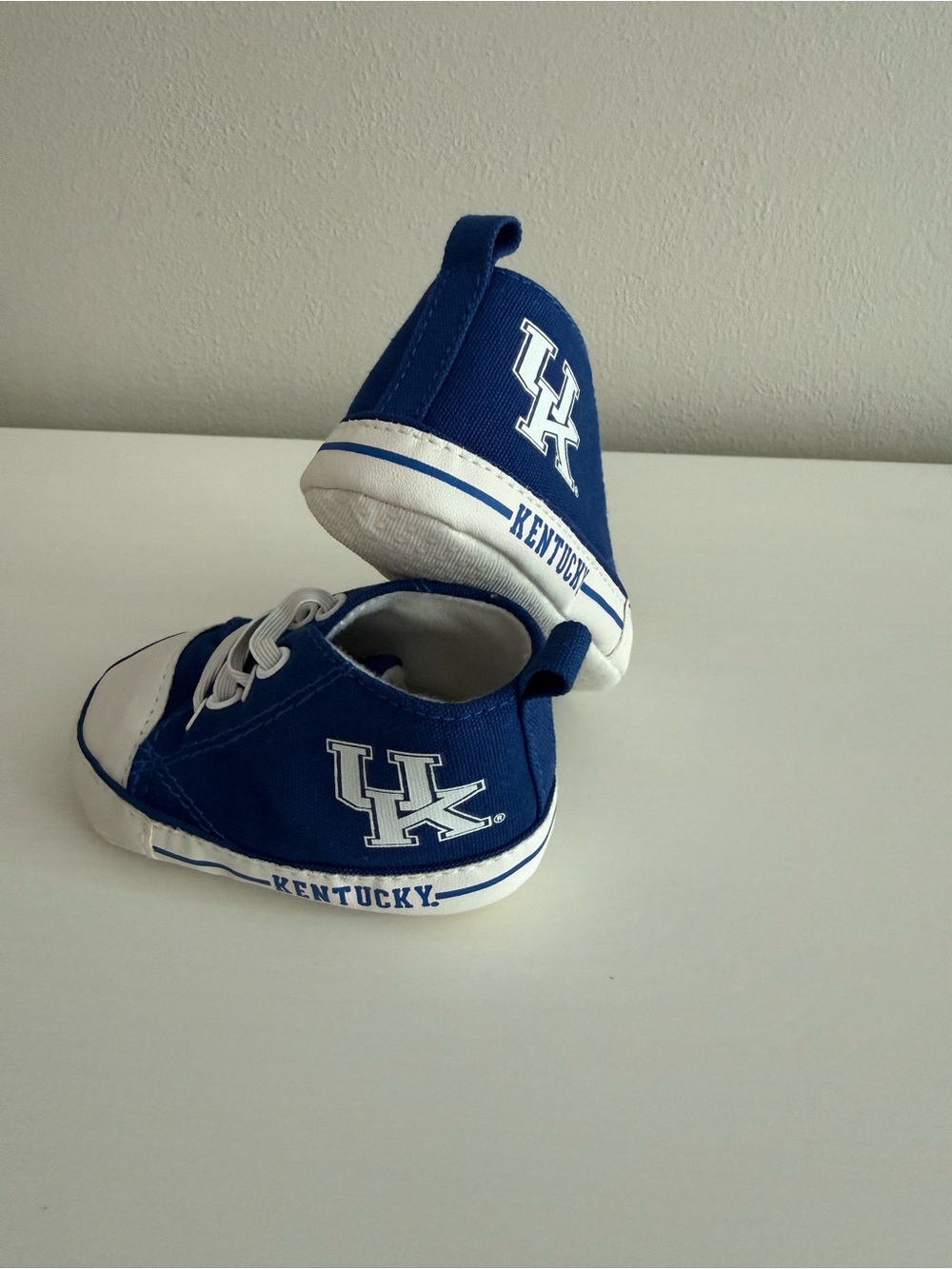 Baby Fanatic Blue Kentucky Logo Baby Canvas Sneakers